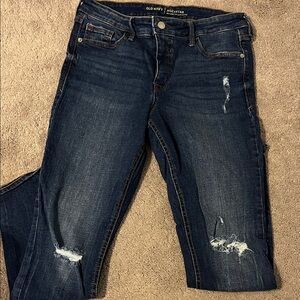 Old Navy Women's Dark Blue Skinny Jeans
